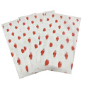 Premium red colored single side printed customization logo white wrapping paper tissue